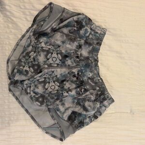 Blue and Grey Hotty Hot Lululemon 2.5” Athletic Shorts